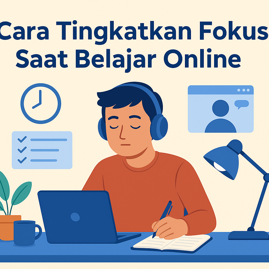 Cara Tingkatkan Fokus Saat Belajar Online