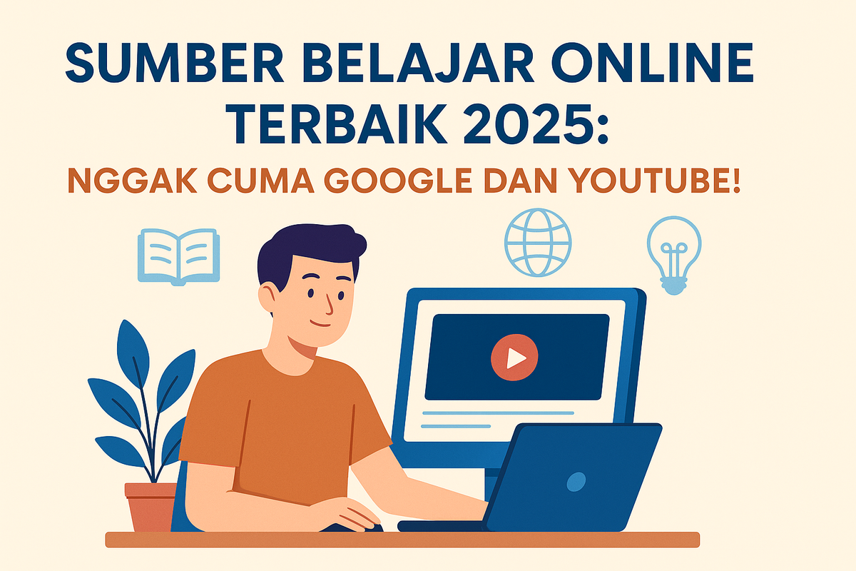 Sumber Belajar Online Terbaik 2025: Nggak Cuma Google dan YouTube!