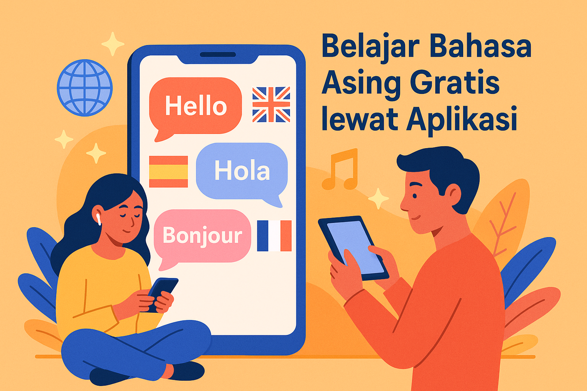 Belajar Bahasa Asing Gratis lewat Aplikasi