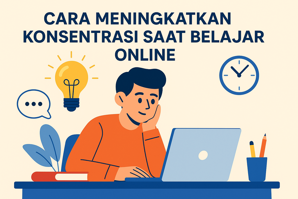 Cara Meningkatkan Konsentrasi Saat Belajar Online