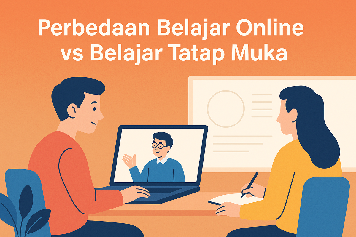 Perbedaan Belajar Online vs Belajar Tatap Muka